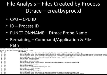 File Analysis - creatbyproc.d File Analysis - creatbyproc.d