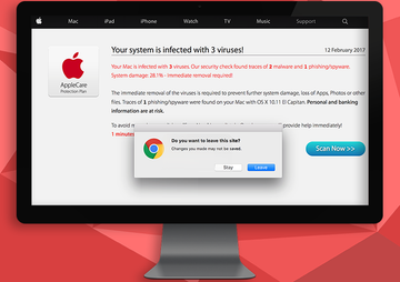 How to remove “Your Mac is infected with 3 viruses” popup warning alert