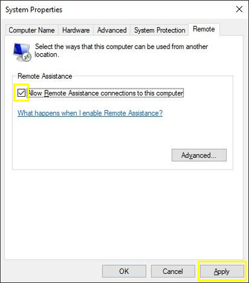 Allow remote connections on PC Allow remote connections on PC