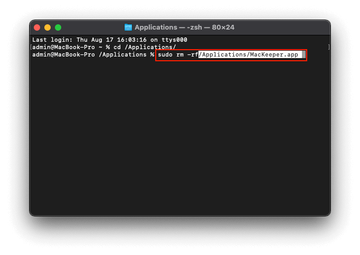 Drag and drop the app to the Terminal window Drag and drop the app to the Terminal window