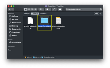 Open the Group Containers folder on Mac Open the Group Containers folder on Mac