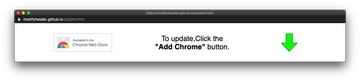 Popup ad promoting the /storage/Chrome-Security/Fake Chrome Security Update