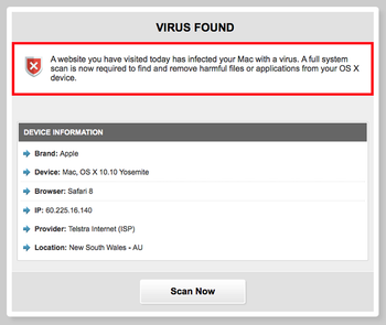 Virus warning constituting the Bankworm scam