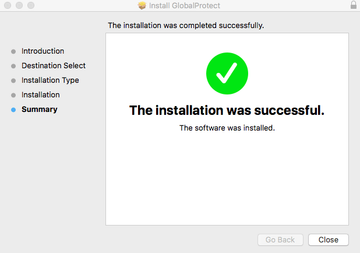 GlobalProtect Mac removal completed