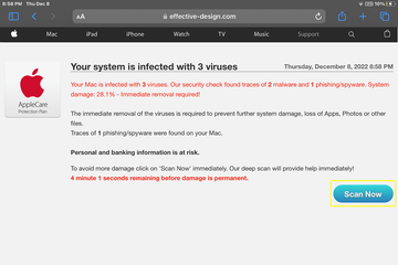 Infamous online fraud pushing a rogue Mac virus scanner