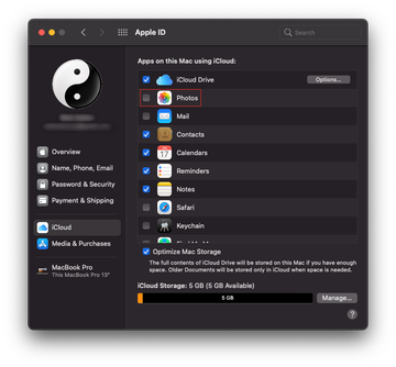 Check iCloud Photos sync settings