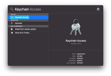 Open Keychain Access