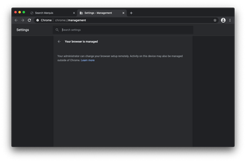 ‘Your browser is managed’ alert in Chrome on Mac