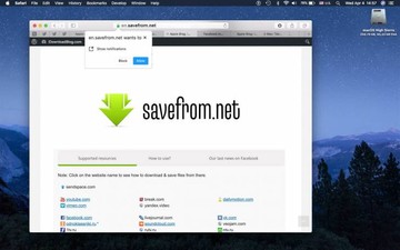 Remove SaveFrom.net Helper extension virus from Safari, Chrome, Firefox on Mac