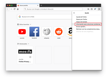 Información para solucionar problemas Información para solucionar problemas