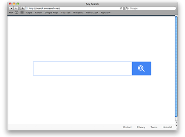 Any Search virus causes redirects to search.anysearch.net
