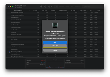 mdsync tvångsavsluta mdsync - Tvångsavsluta