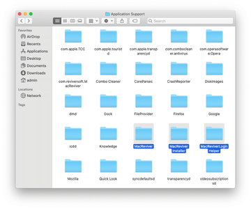 Application Support folder contents Application Support folder contents