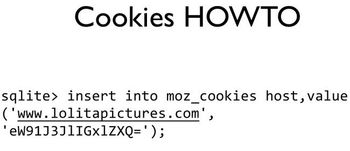 Cookies HOWTO