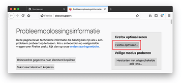 Firefox opfrissen op Mac