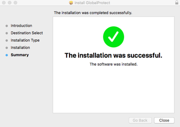 GlobalProtect Mac removal completed GlobalProtect Mac removal completed