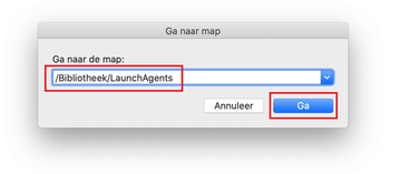 Open /Bibliotheek/LaunchAgents folder