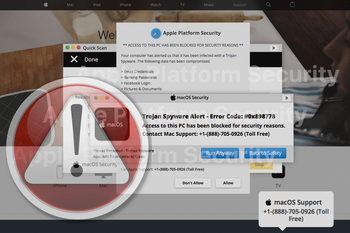 Remove Apple Platform Security pop-up virus in Chrome, Safari, Firefox on Mac