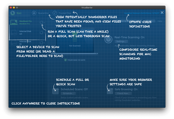 Start a scan with VirusBarrier