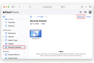 Method 3. Recover "Recently Deleted" files from iCloud Drive