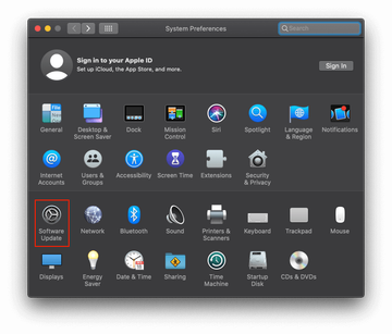 Go to Software Update Go to Software Update