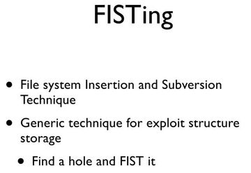 FISTing