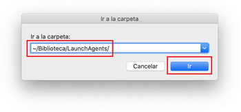 Abre el directorio ~/Biblioteca/LaunchAgents