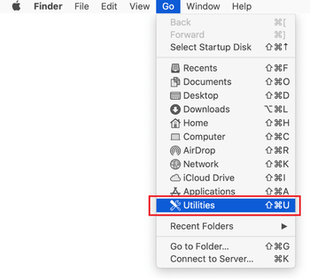 Go to Utilities
