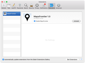 Maps Frontier virus adds a new persistent browser extension