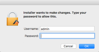 OSX.Proton malware generates a password request during the attack