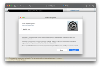Fake Flash Player update pushed via Soap2Day