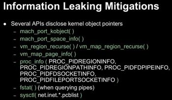 Information Leaking Mitigations 2