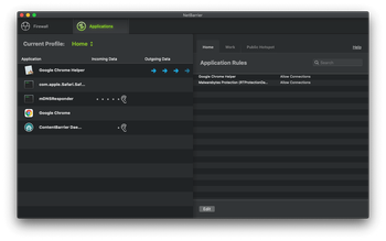 NetBarrier Application monitoring