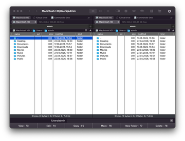 Commander One dual pane interface overview Commander One dual pane interface overview