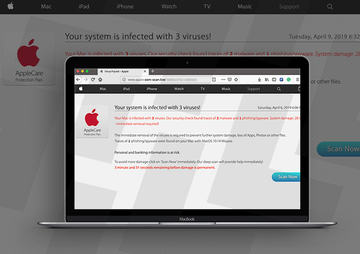 Remove apple.com-scan.live redirect virus from Mac