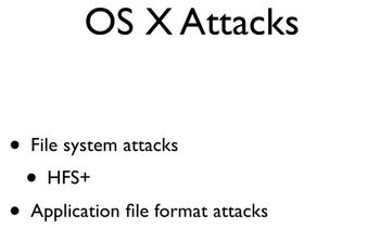 OS X Attacks