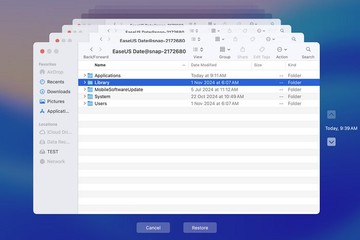 Restore the file or folder