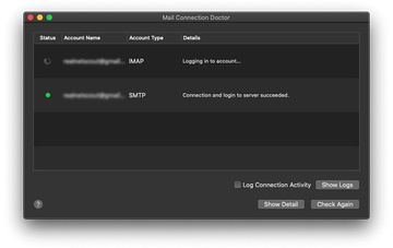 Mail app stuck in a loop of account login attempts