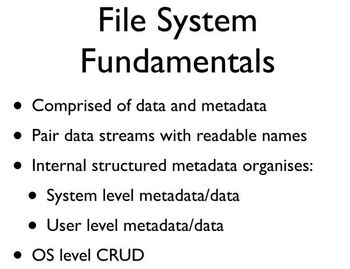 File System Fundamentals