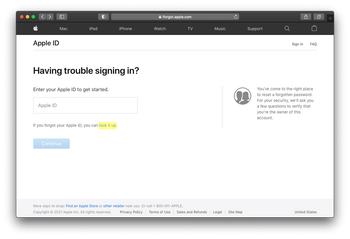 Forgot Apple ID