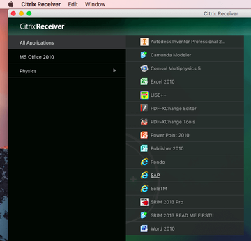 Citrix Receiver virtualized workspace Citrix Receiver virtualized workspace
