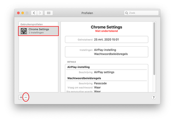 Verwijder kwaadaardige configuratieprofielen van de Mac Verwijder kwaadaardige configuratieprofielen van de Mac