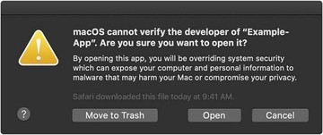 Dialog allowing a malicious app to be opened despite macOS protection Dialog allowing a malicious app to be opened despite macOS protection