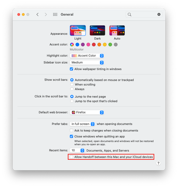 Step 2: Tweak Handoff and related Continuity features Step 2: Tweak Handoff and related Continuity features