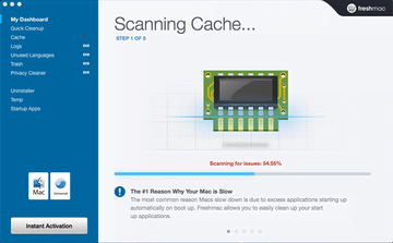 Freshmac scan progress