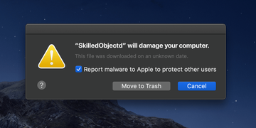 ‘SkilledObjectd will damage your computer’ pop-up warning on Mac