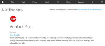 AdBlock Plus Safari extension