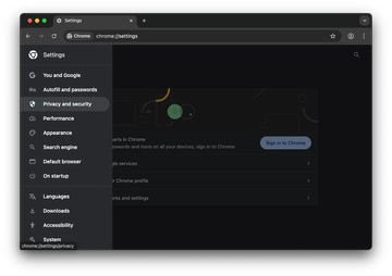 Select ‘Privacy and security’
