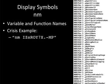 Display Symbols nm