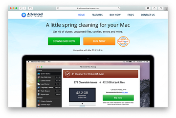 Website pushing Advanced Mac Tuneup virus